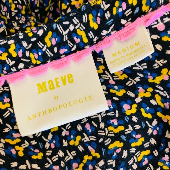 Anthropologie Maeve Printed Ruffle Sleeve Top Sz M - Picture 10 of 11